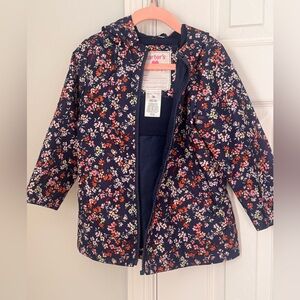 Carter's Navy Floral Raincoat for Kids